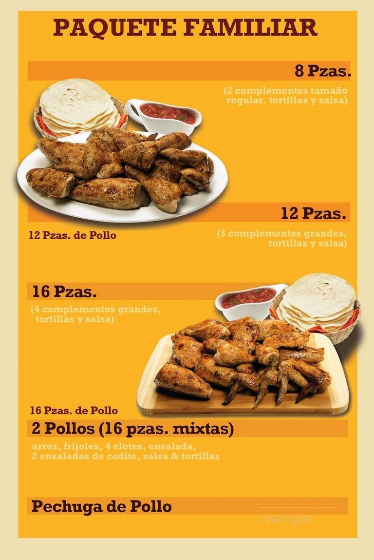 Pollo Feliz - Chicago, IL menu_pic