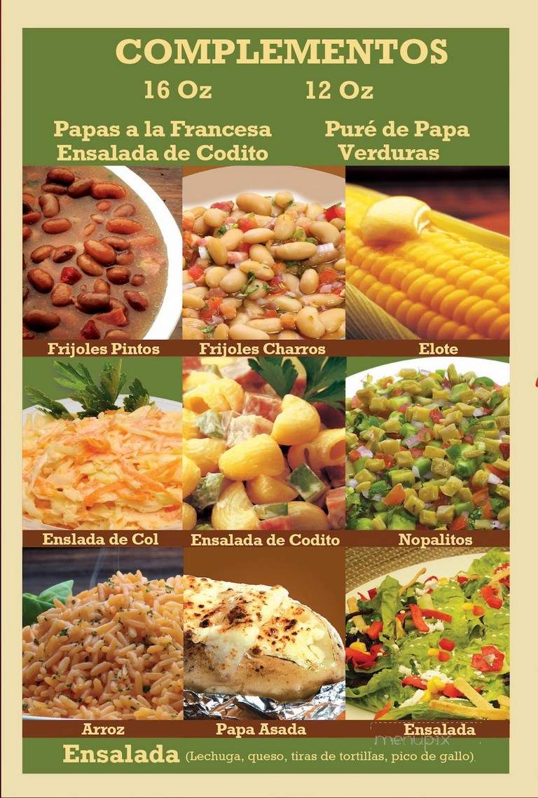 Pollo Feliz - Chicago, IL menu_pic