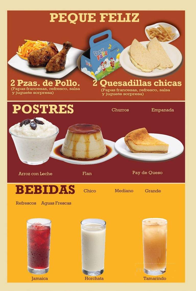 Pollo Feliz - Chicago, IL menu_pic