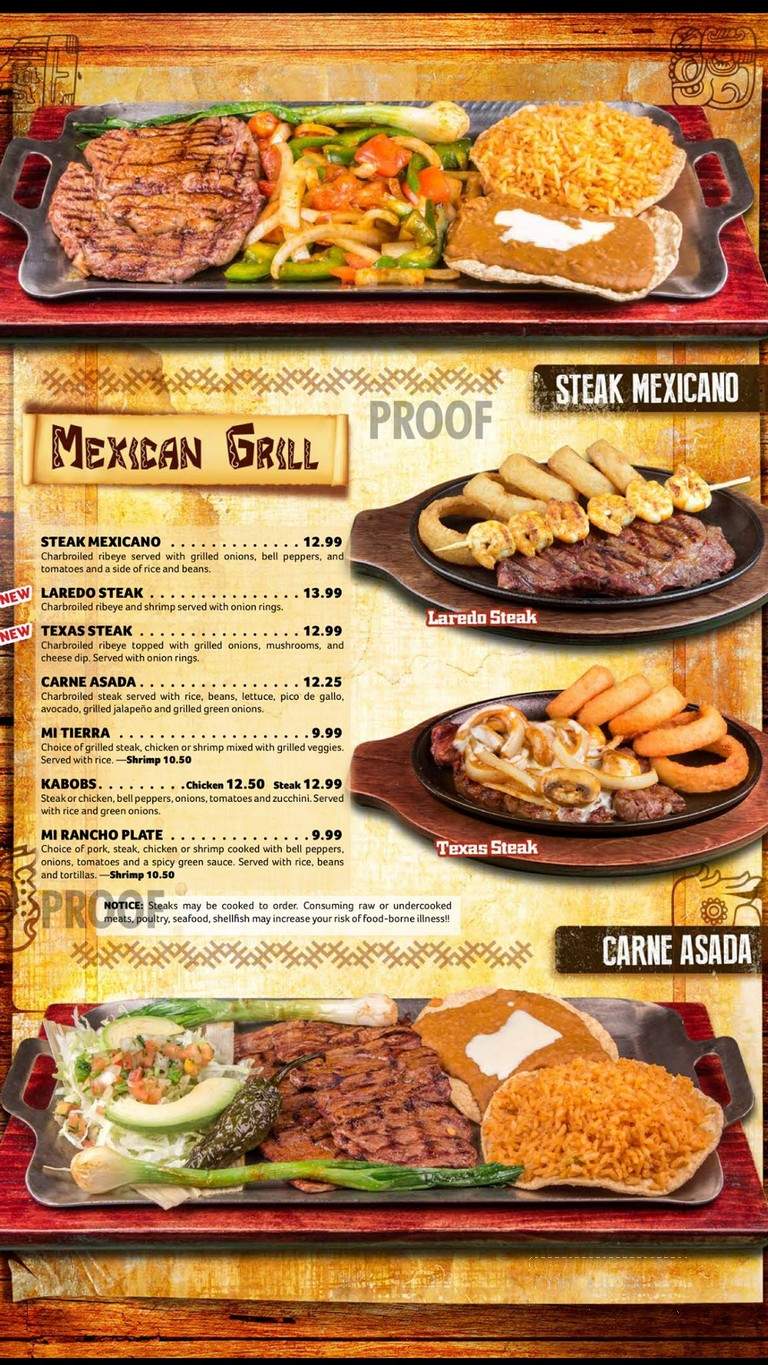 Don Sol Mexican Grill - Union City, TN menu_pic