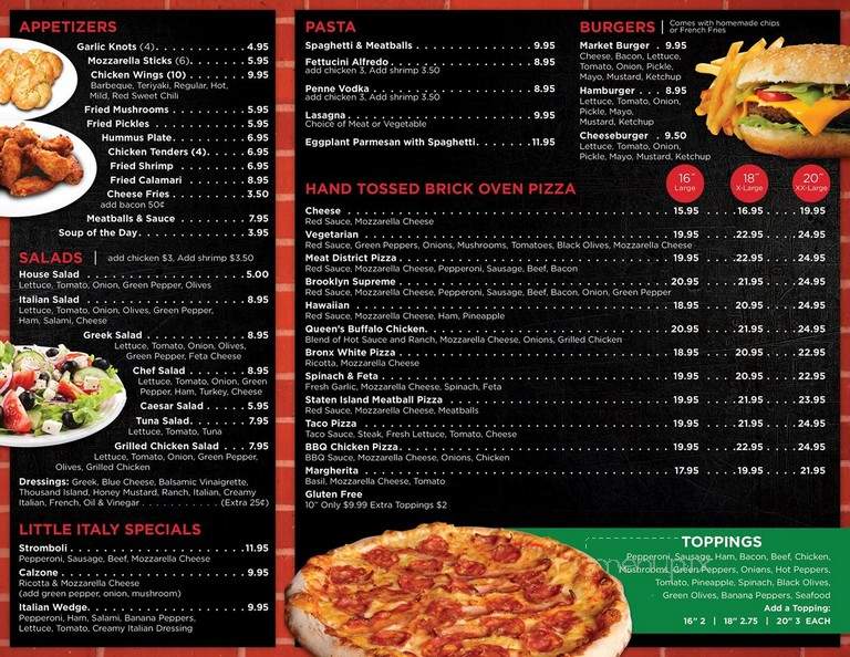 NY Pizza Kitchen - Pawleys Island, SC menu_pic