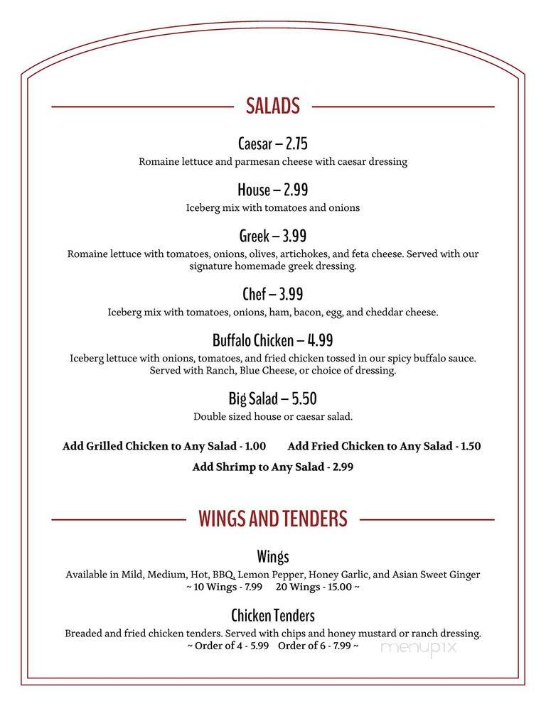Old Town Pizza - Dawsonville, GA menu_pic
