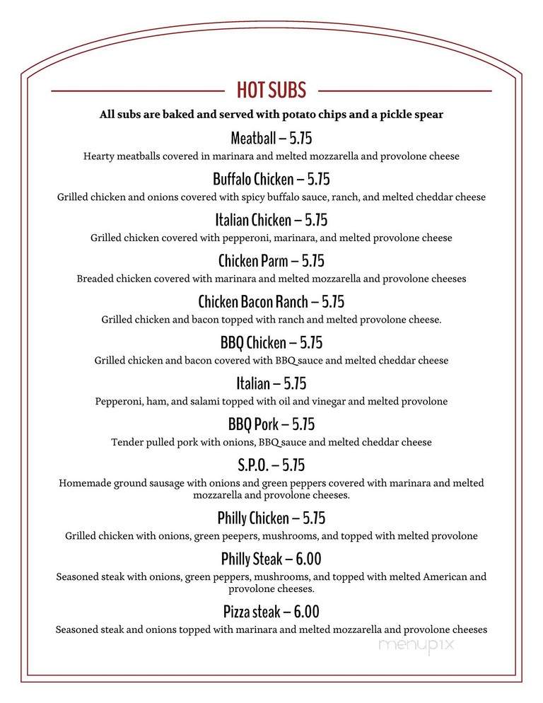 Old Town Pizza - Dawsonville, GA menu_pic