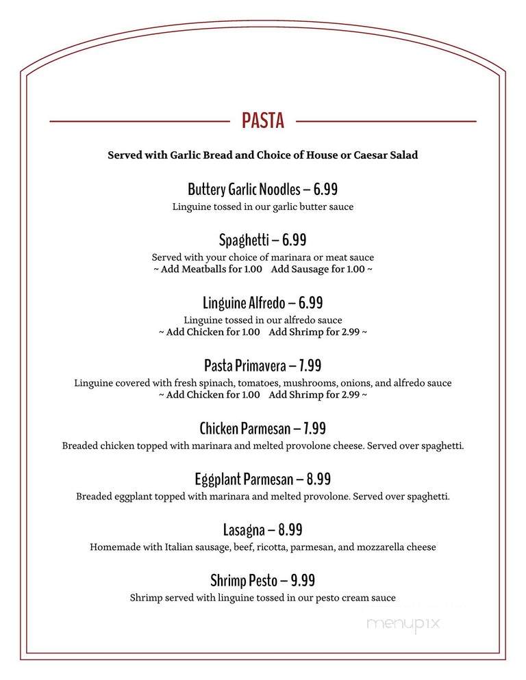 Old Town Pizza - Dawsonville, GA menu_pic