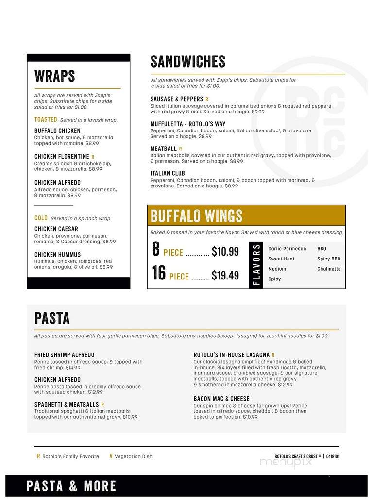 Rotolo's Pizza - Slidell, LA menu_pic