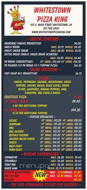 Pizza King - Whitestown, IN menu_pic