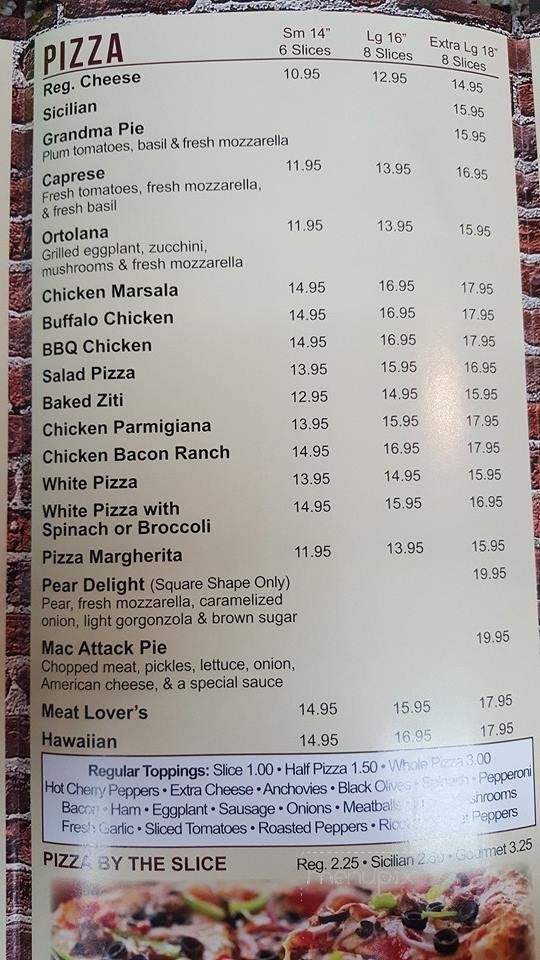 Mickey's Pizzeria - Yonkers, NY menu_pic