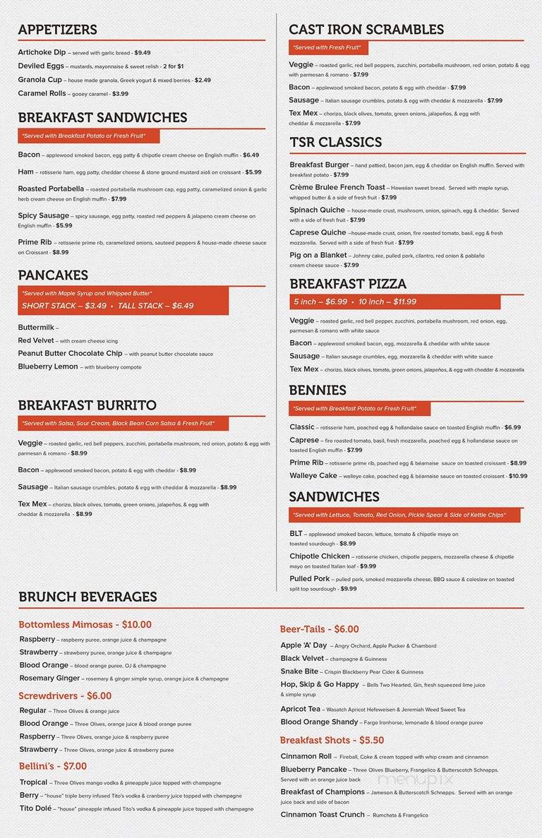 Starving Rooster - Minot, ND menu_pic