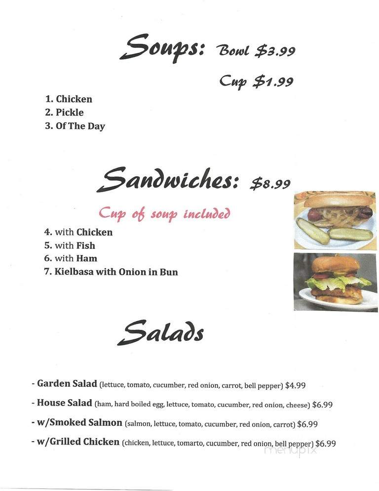 Ava's Polish Kitchen - Vero Beach, FL menu_pic