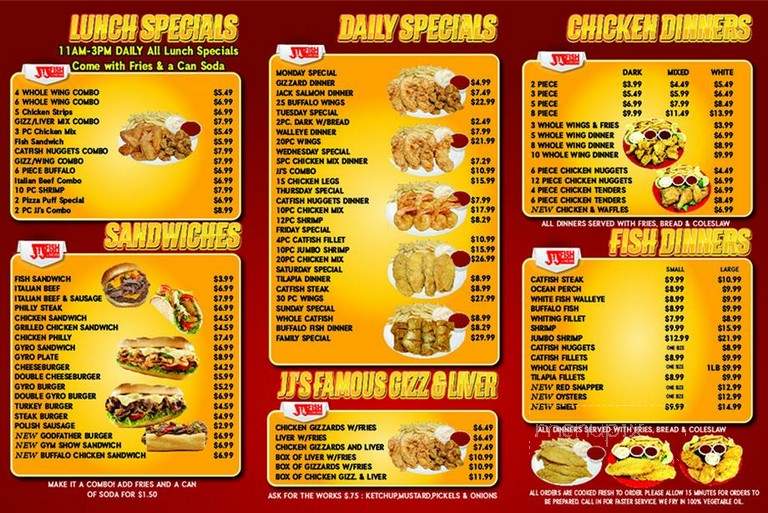 Big J J's Fish & Chicken - Rock Island, IL menu_pic