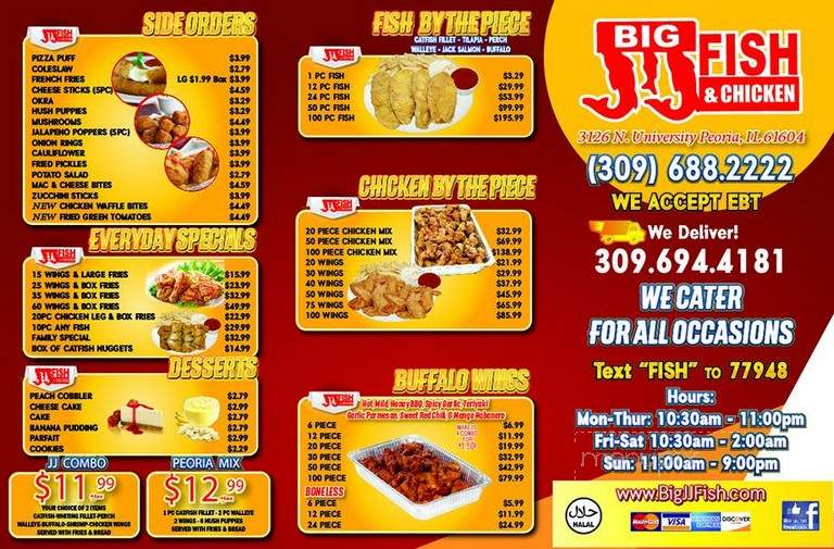 Big J J's Fish & Chicken - Rock Island, IL menu_pic