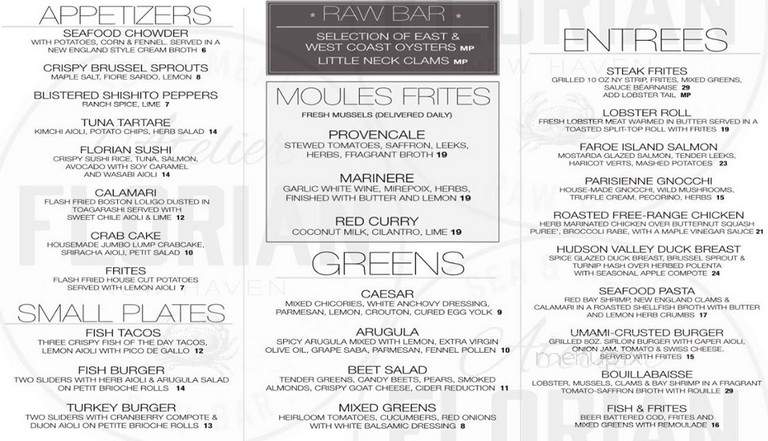 Florian - New Haven, CT menu_pic