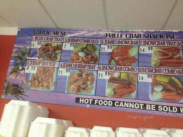 J-Ville Crab Shack - Jacksonville, FL menu_pic