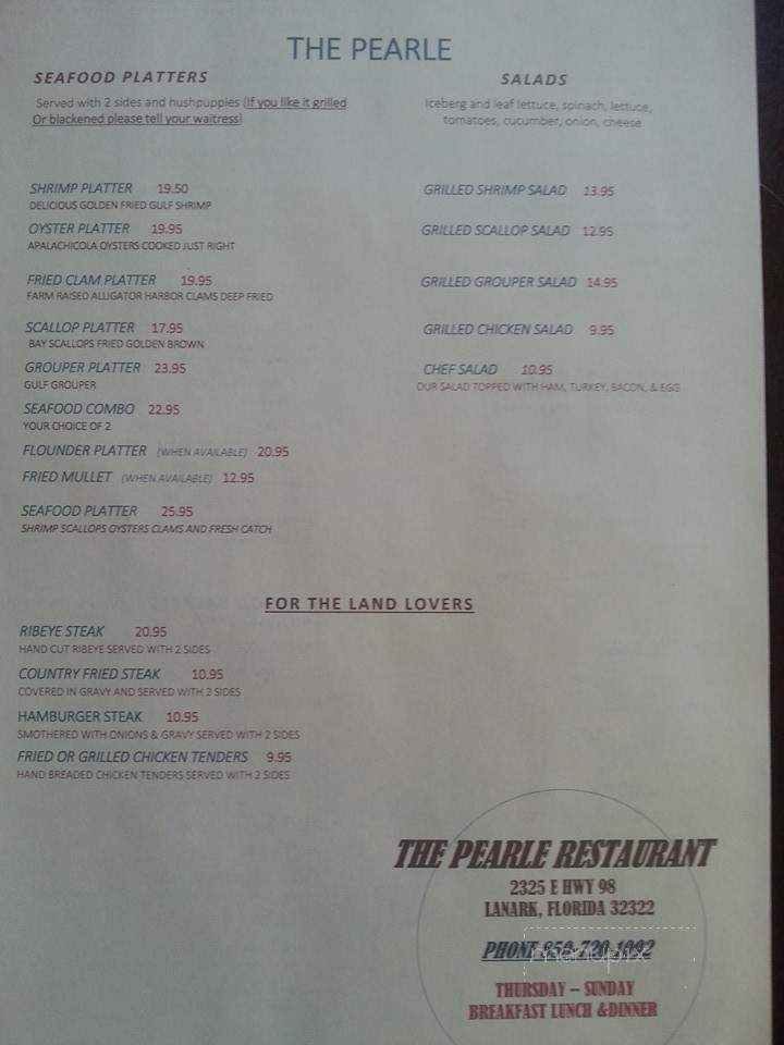 Pearle Restaurant - Carrabelle, FL
