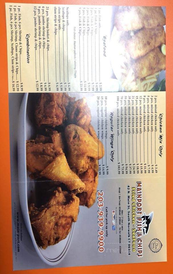 Mainport Fish & Chips - Norwalk, CT menu_pic