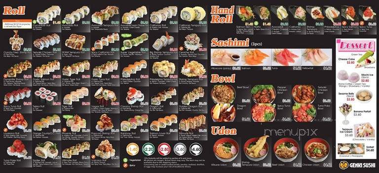 Genki Sushi - Santa Ana, CA menu_pic