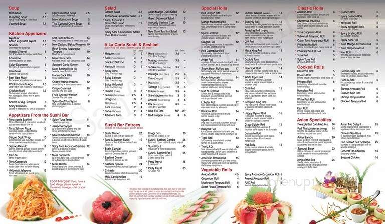 Masa Asian Cuisine - Babylon, NY menu_pic