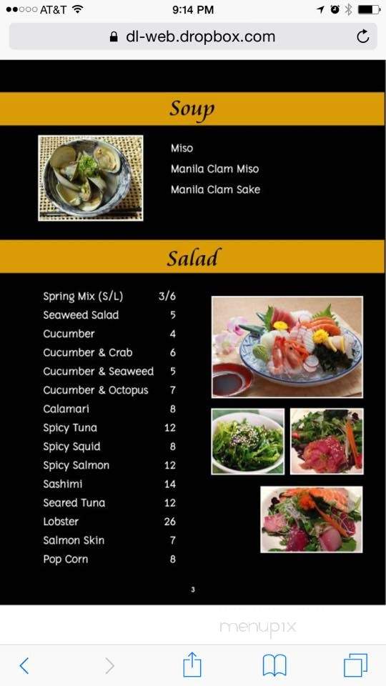 Sister Sushi and Thai - Moorpark, CA menu_pic