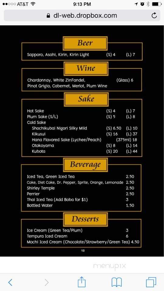 Sister Sushi and Thai - Moorpark, CA menu_pic