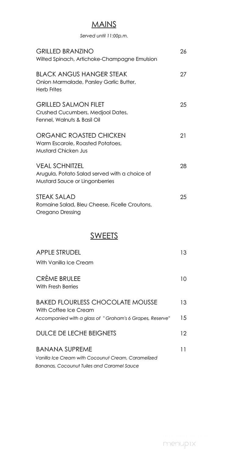 L2 Lounge - Washington, DC menu_pic