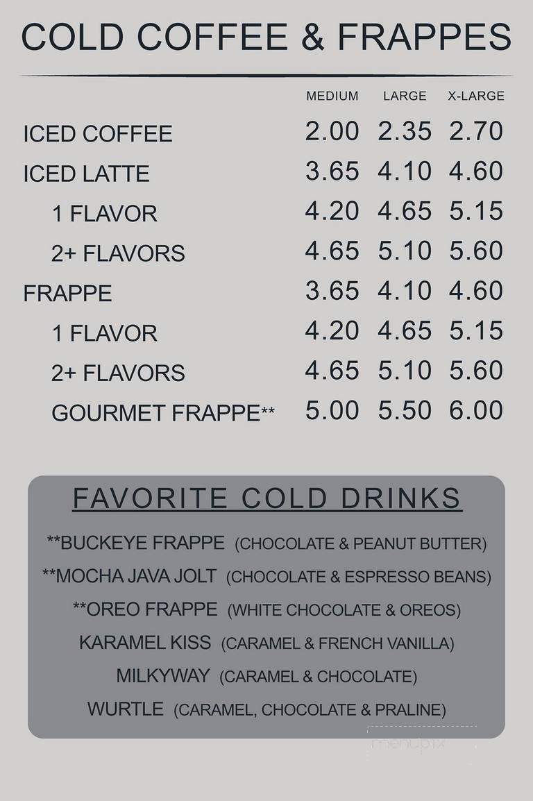 Winans Chocolate & Coffee - Dayton, OH menu_pic