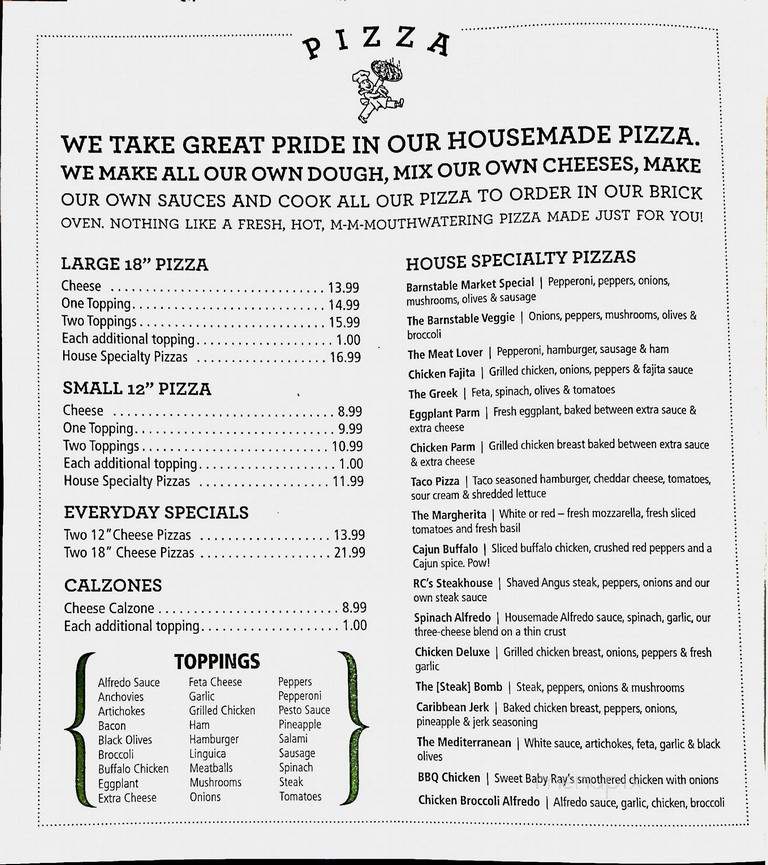 Barnstable Market - Barnstable, MA menu_pic