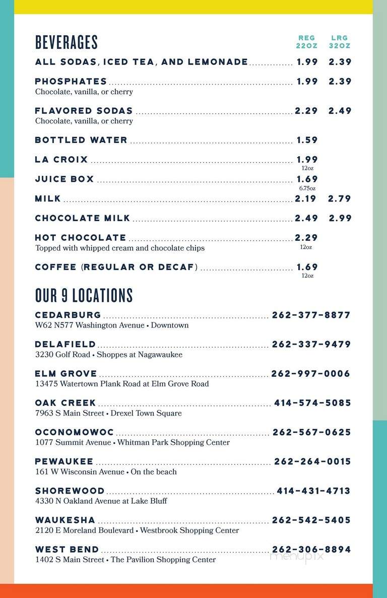 Chocolate Factory Subs & Ice - Elm Grove, WI menu_pic
