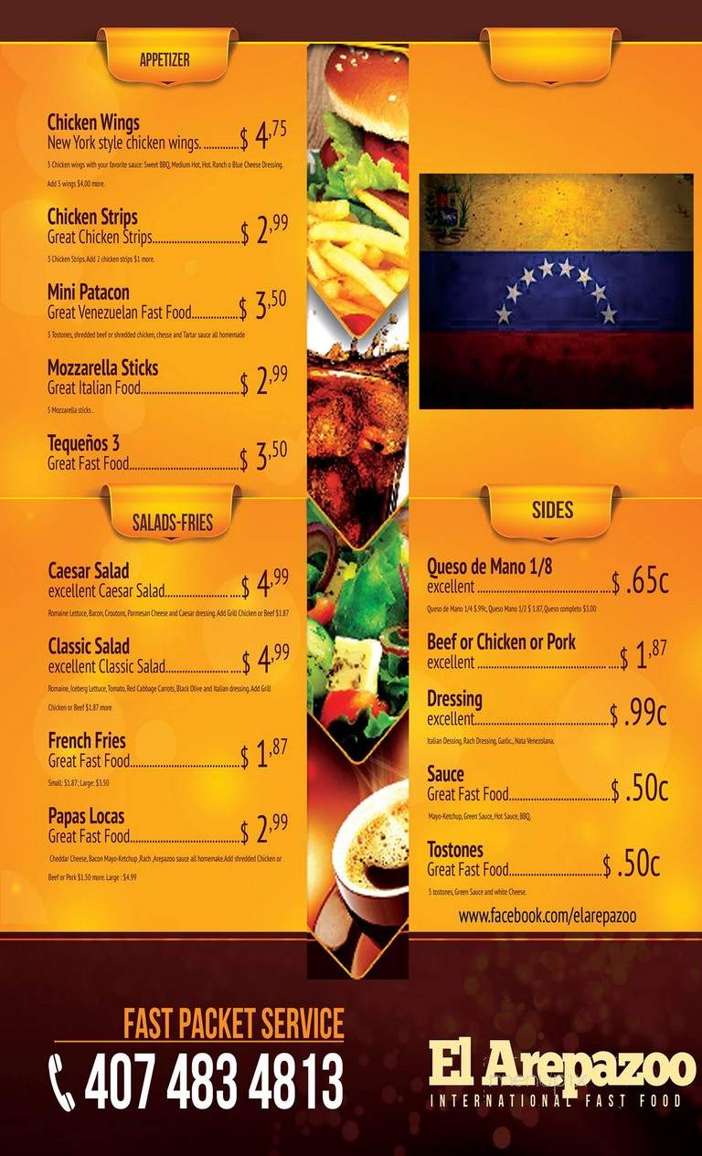 El Arepazoo - Kissimmee, FL menu_pic