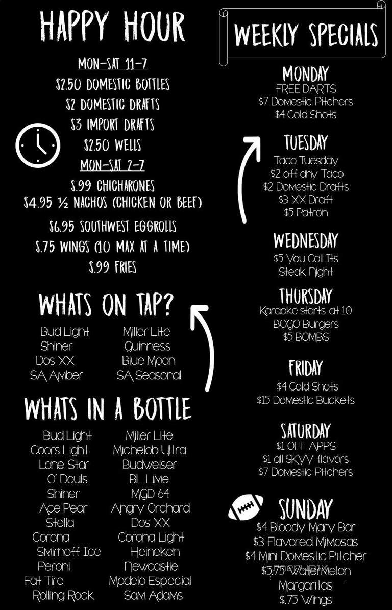 Masones Pub and Grill - Cypress, TX menu_pic