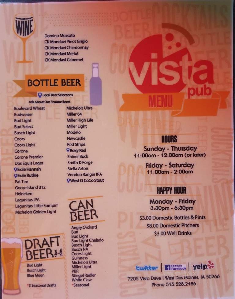 Vista Pub - West Des Moines, IA