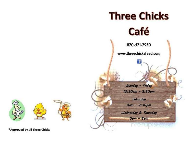 Three Chicks Feed, Seed and Cafe - Texarkana, AR menu_pic