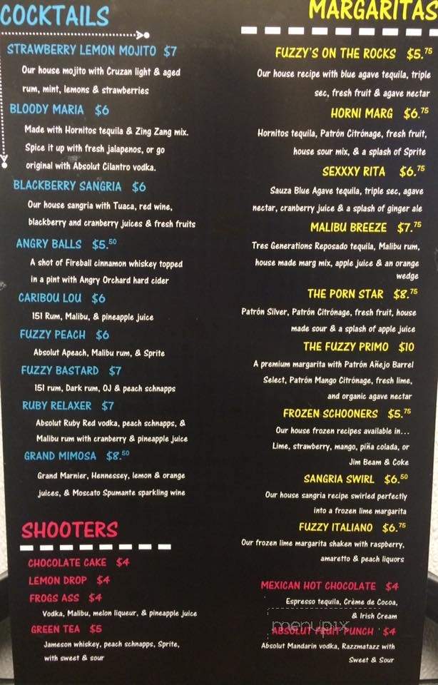 Fuzzy's Taco Shop - Fort Collins, CO menu_pic