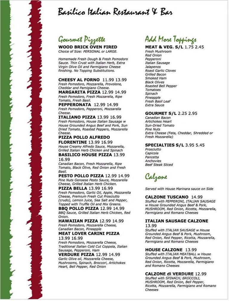 Basilico Italian Restaurant - Salt Lake City, UT