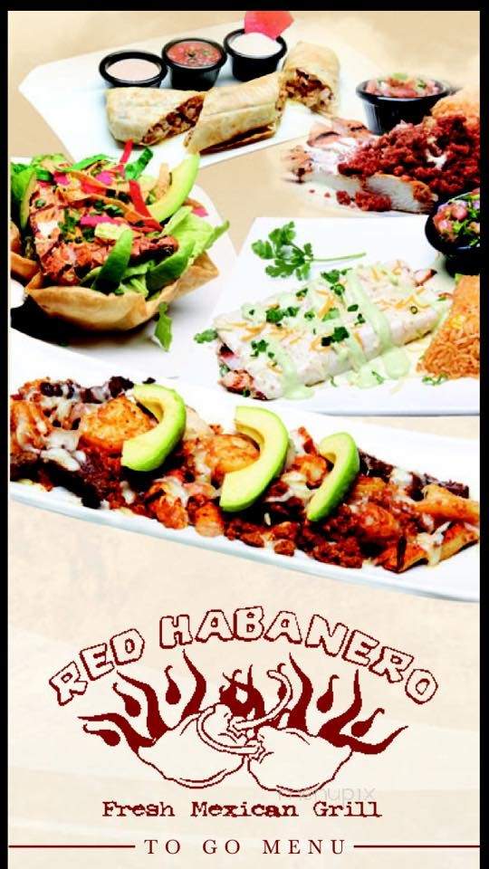 Red Habanero Fresh Mexican Grill - Westfield, IN menu_pic