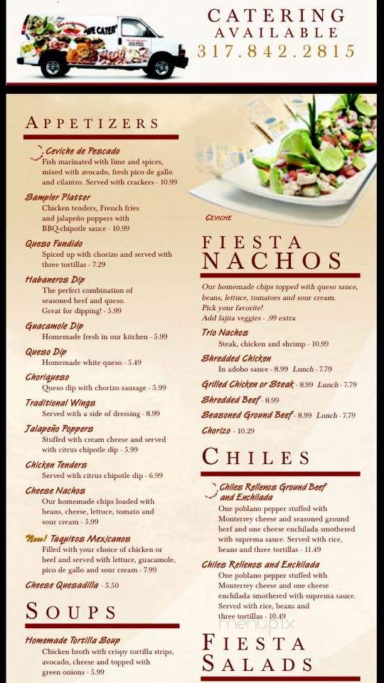 Red Habanero Fresh Mexican Grill - Westfield, IN menu_pic