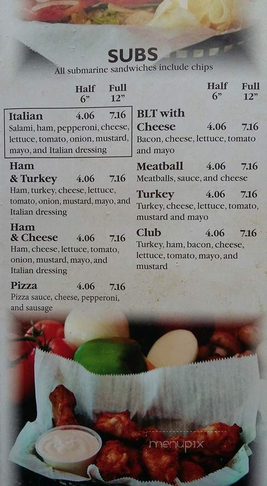 LANCES PIZZA - Tennessee Ridge, TN menu_pic