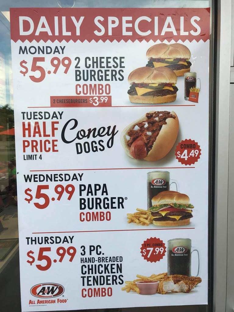 A&w menu