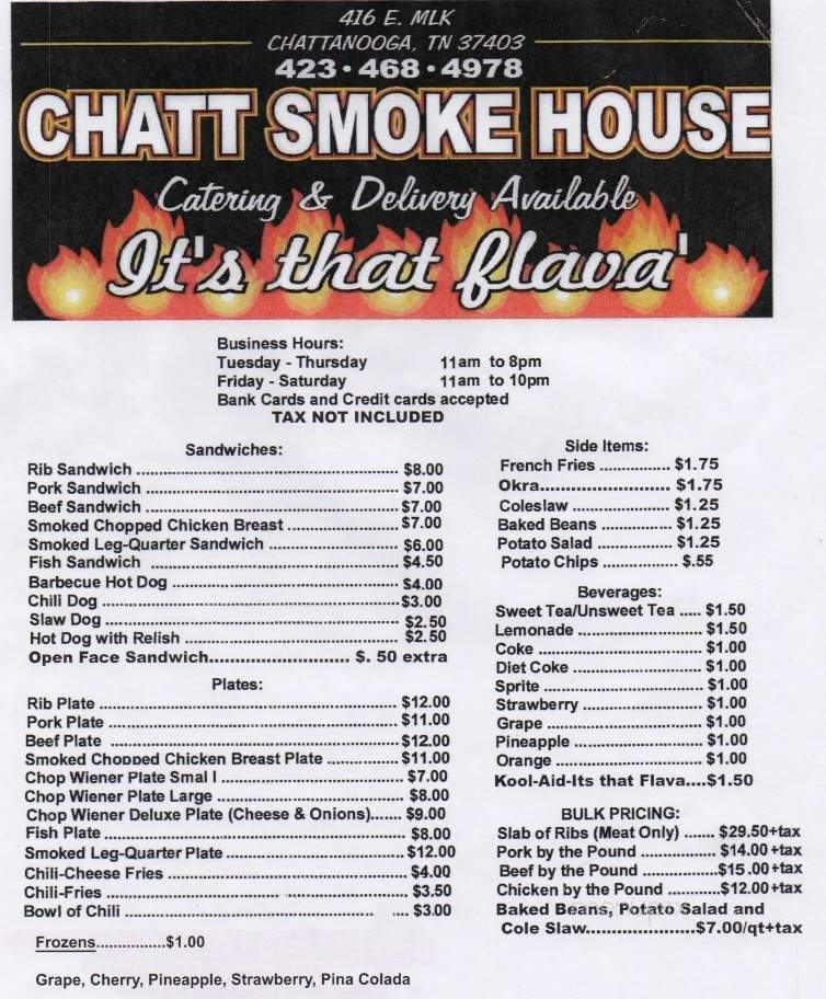 Chatt Smokehouse - Chattanooga, TN