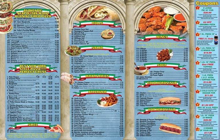 2 Baci Pizzeria - Brooklyn, NY menu_pic