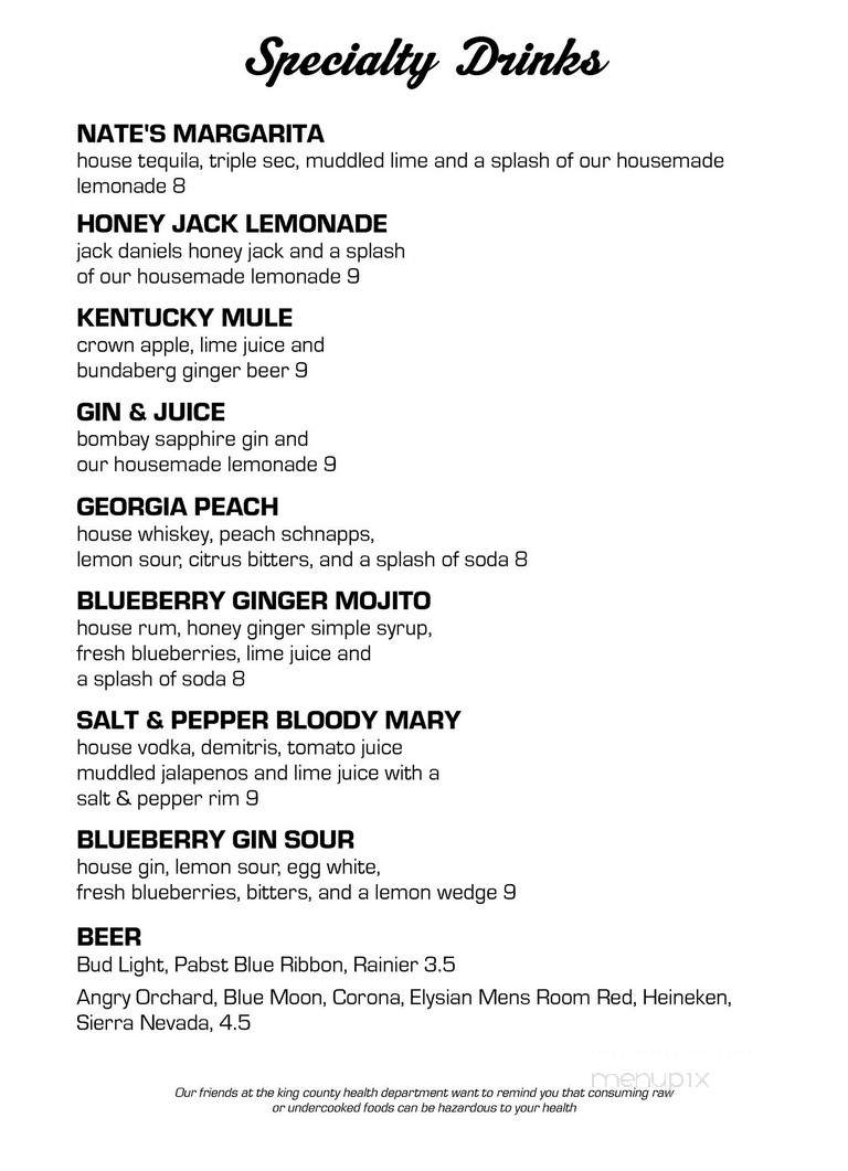 Nate's Wings & Waffles - Seattle, WA menu_pic