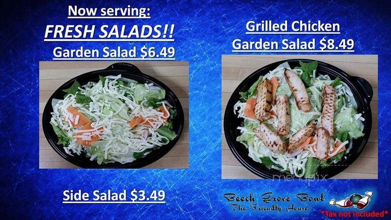 Beech Grove Bowl - Beech Grove, IN menu_pic