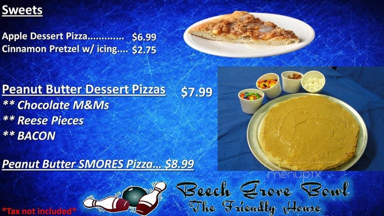 Beech Grove Bowl - Beech Grove, IN menu_pic