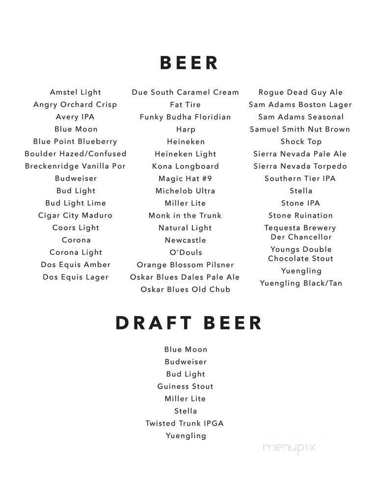 Seaside Bar & Grill - Riviera Beach, FL menu_pic