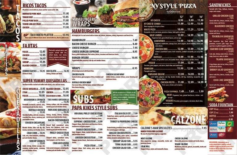 Pizza More - Baltimore, MD menu_pic
