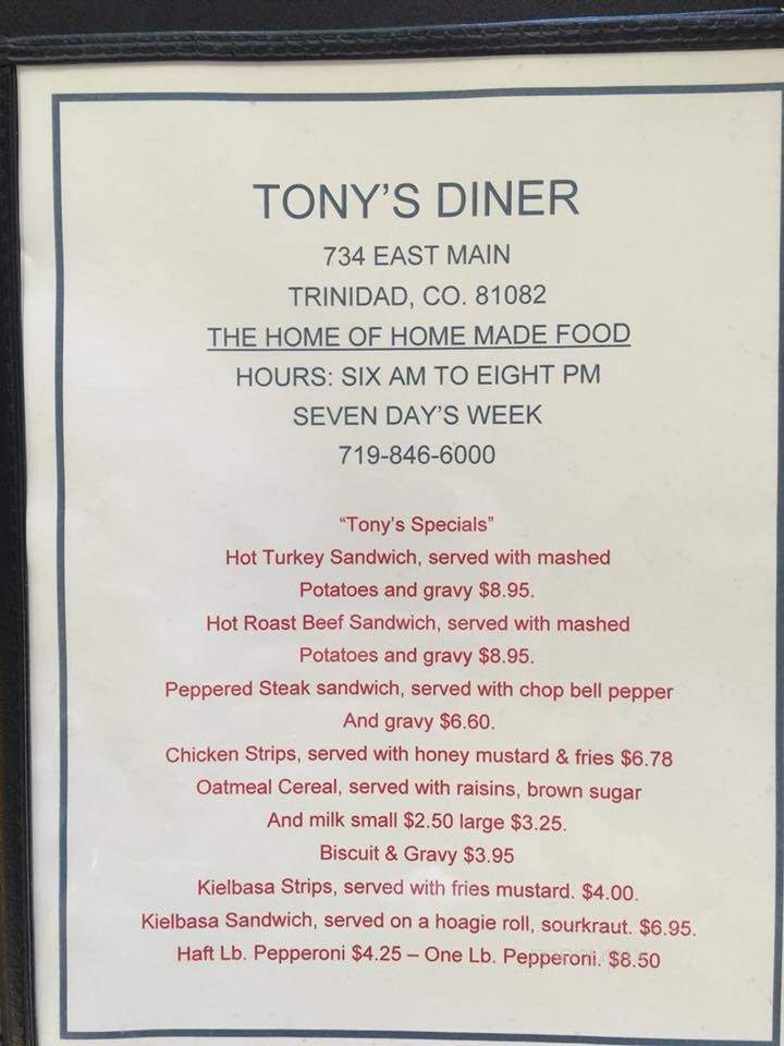 Tony's Diner - Trinidad, CO
