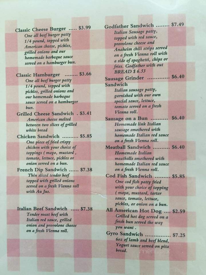 Tony's Diner - Trinidad, CO menu_pic