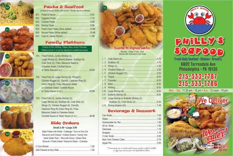 Philly's Seafood - Philadelphia, PA menu_pic