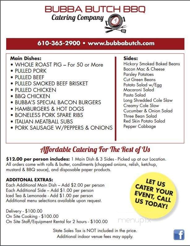 Bubba Butch BBQ - Nazareth, PA