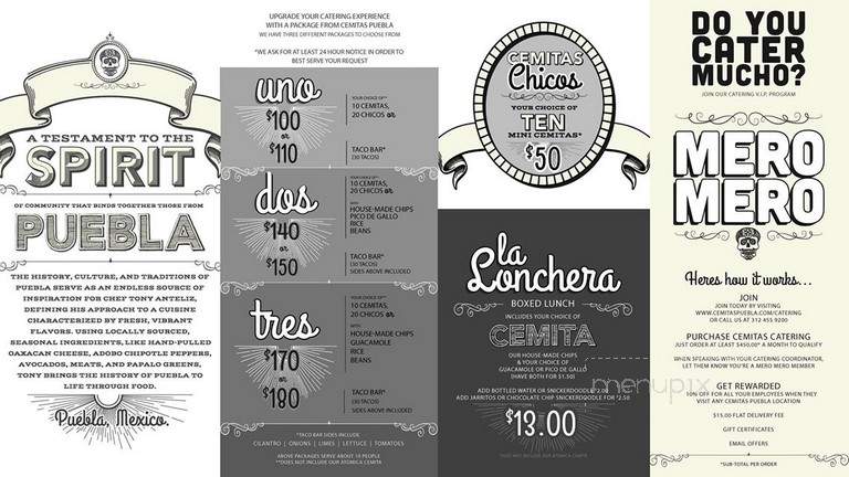 Cemitas Puebla - Chicago, IL menu_pic