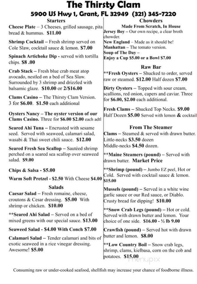 The Thirsty Clam - Grant, FL